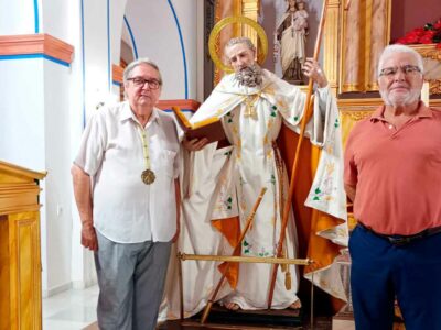 Asiste una representación de la Real e Ilustre Cofradía del Santísimo Cristo de los Mineros de La Unión a la misa solemne en horor a San Ginés de la Jara