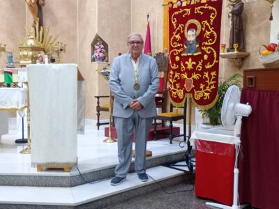 Una representación de la Real e Ilustre Cofradía del Santísimo Cristo de los Mineros de La Unión ha asistido a los actos realizados en honor a San Ginés de la Jara